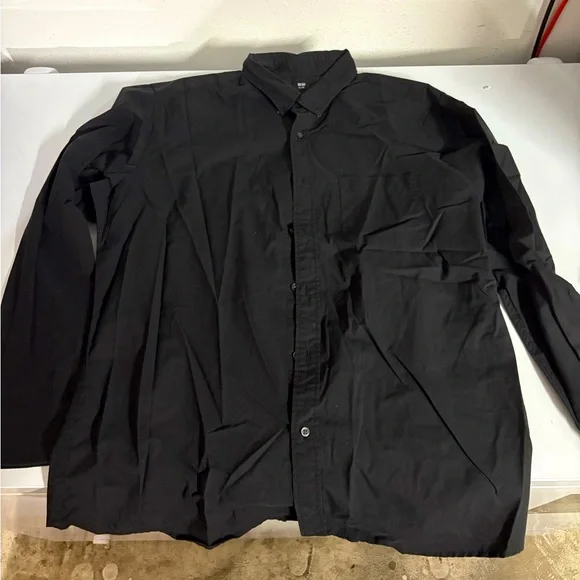 Uniqlo Black Dress Shirt Size XL - Picture 1 of 5